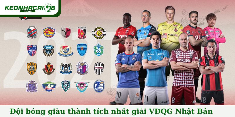 Những đội bóng giàu thành tích nhất giải VĐQG Nhật Bản